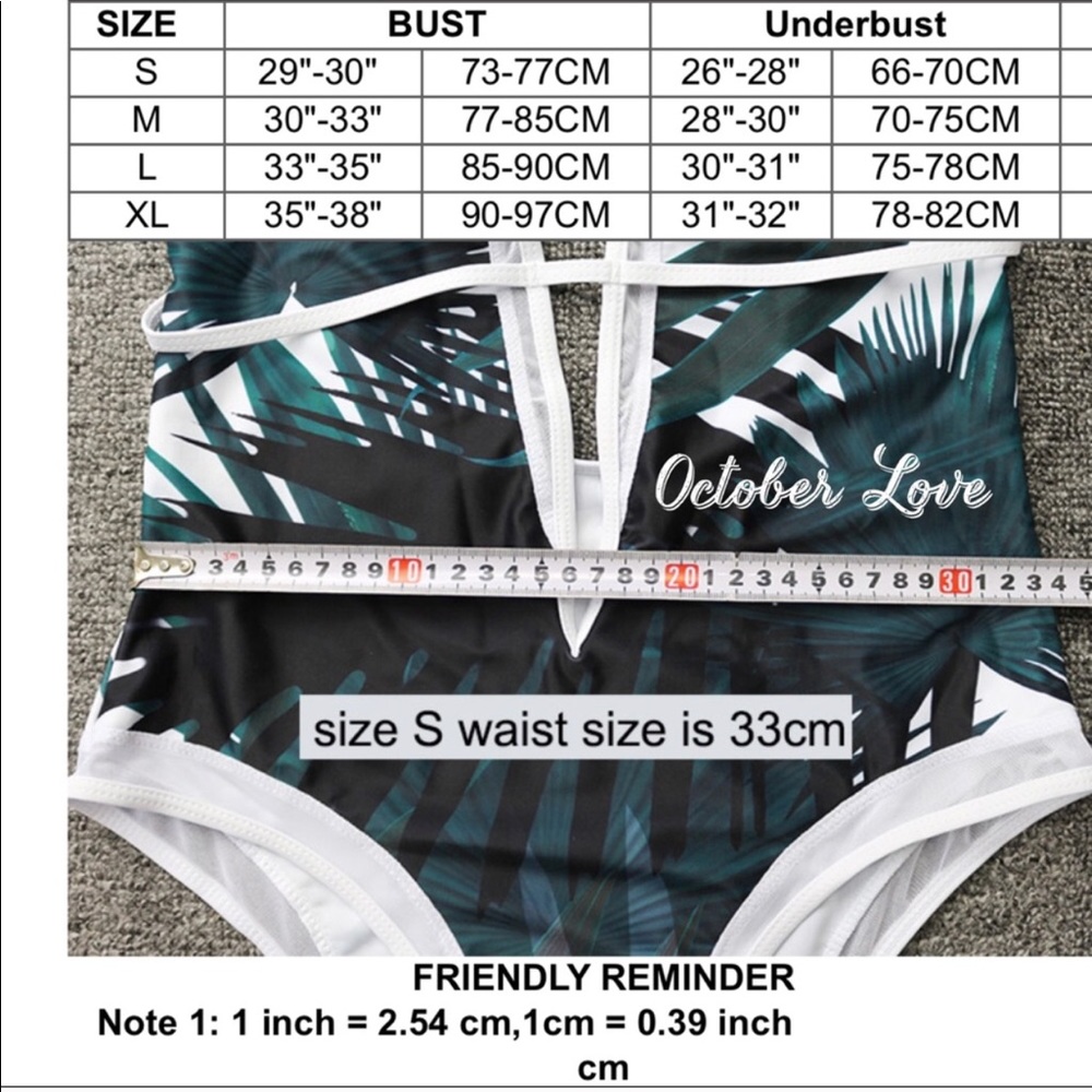 ❗️1 LEFT❗️Beautiful One Piece Leaf Swimsuit - Picture 6 of 8